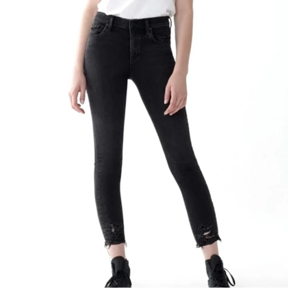 AGOLDE Sophie Mid Rise Skinny Crop Jeans | Temple Wash | Size 26